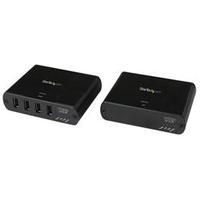 StarTech.com 4 Port USB 2.0 over Gigabit LAN or Direct Cat5e / Cat6 Ethernet Extender - up to 330 ft