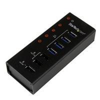 StarTech.com 4 Port USB 3.0 Hub plus 3 Dedicated USB Charging Ports (2 x 1A & 1 x 2A)