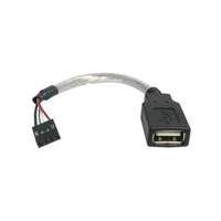 StarTech 6 inch USB 2.0 Cable - USB A Female to USB Motherboard 4 Pin Header F/F