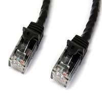 StarTech Black Gigabit Snagless RJ45 UTP Cat6 Patch Cable - Patch Cord (2m)