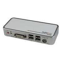 startechcom 2 port usb dvi kvm switch with audio and cables