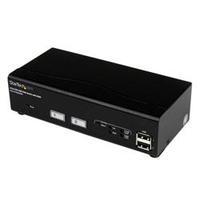 startechcom 2 port usb dvi kvm switch with ddm fast switching technolo ...