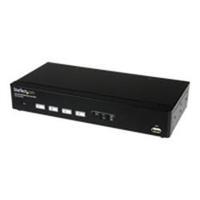 StarTech.com 4 Port USB DVI KVM Switch with DDM Fast Switching Technology and Cables