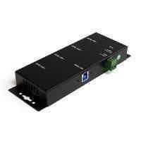 Startech Mountable 4 Port Rugged Industrial Superspeed Usb 3.0 Hub (black)