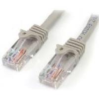 StarTech.com Category 5e 350 MHz Snag-Less UTP Grey Patch Cable 3m