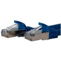 StarTech.com 1 ft Blue Shielded Cat6a Molded STP Patch Cable