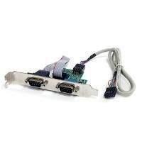 startech 24 inch internal usb motherboard header to 2 port serial rs23 ...