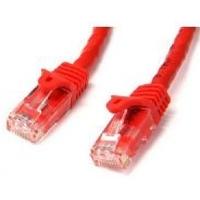 StarTech.com Red Gigabit Snagless RJ45 UTP Cat6 Patch Cable Patch Cord (3.05m)