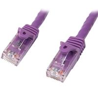 StarTech.com Cat5e Ethernet Patch Cable with Snagless RJ45 Connectors 7 m Purple
