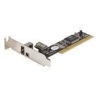 startech low profile 2 port ieee 1394 firewire pci card with digital v ...