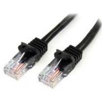 StarTech.com 2m Cat5e Black Snagless RJ45 UTP Cat 5e Patch Cable 2m Patch Cord