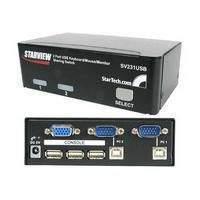 Startech 2 Port Starview Usb Kvm Switch Kit With Cables