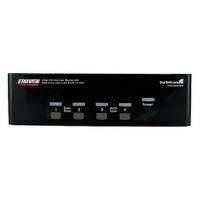 StarTech 4 Port DVI VGA Dual Monitor KVM Switch USB with Audio and USB 2.0 Hub