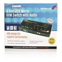 Startech Sv411kusb - Kvm / Audio Switch - Usb - 4 Ports - 1 Local User