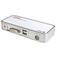 Startech Sv211kdvigb 2 Port Compact Usb/dvi Kvm Switch With Cables And Audio Switching