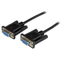 startechcom 1m black db9 rs232 serial null modem cable ff