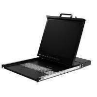 startech 1u 17 inch rack mount lcd console with integrated 16 port kvm ...