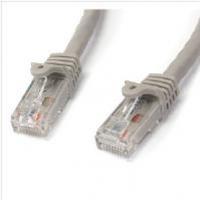 StarTech.com Grey Gigabit Snagless RJ45 UTP Cat6 Patch Cable Patch Cord (1m)