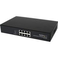 startech 8 port 10100 pse industrial power over ethernet switch