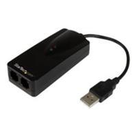 StarTech.com 2-Port USB Fax Modem - 56K