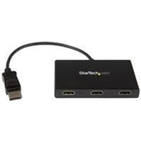 startechcom displayport to 3x hdmi mst hub