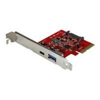 startechcom 2 port usb 31 10gbps card 1x usb c 1x usb a pcie