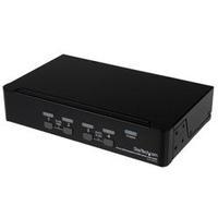 startechcom 4 port usb displayport kvm switch with audio