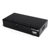 startechcom 4 port displayport video switch with audio ir remote contr ...