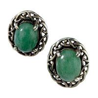 sterling silver jade celtic knot earrings sterling silver
