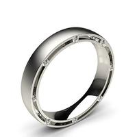 studded comfort fit mens wedding band