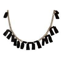 Stonehenge Black and Gold Statement Necklace