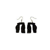 Stonehenge Black and Gold Trilithon Earrings