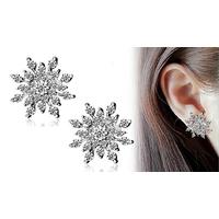 Statement Snowflake Stud Earrings