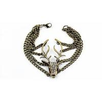 Stag Head Chain Bracelet