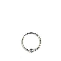 STERLING SILVER BALL TWIST NOSE RING