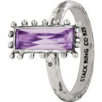 Stack Ring Co 925 Sterling Silver Chantilly Purple CZ Stackable Ring