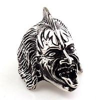 Statement Rings Jewelry Gothic Euramerican Vintage Hip-Hop Statement Jewelry Africa Stainless Steel Ring Animal Shape Skull / Skeleton Jewelry