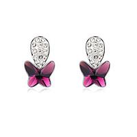 stud earrings crystal animal design cute style euramerican personalize ...