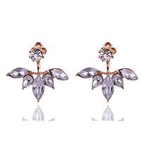 stud earrings crystal crystal alloy flower style geometric flower jewe ...