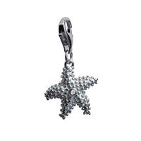 Starlet The Starfish Silver Charm