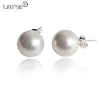 stud earrings pearl sterling silver shell white black pink jewelry dai ...