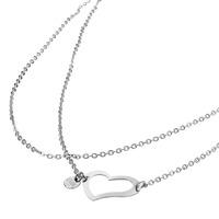 STORM HEART NECKLACE SILVER