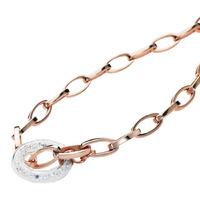 STORM CRYSTA LOOP NECKLACE ROSE GOLD