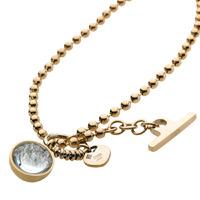 STORM CRYSTA BALL NECKLACE GOLD