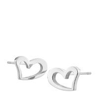 STORM HEART EARRING SILVER