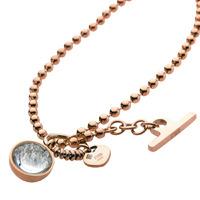 STORM CRYSTA BALL NECKLACE ROSE GOLD