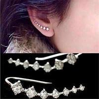 Stud Earrings Crystal Imitation Diamond AAA Cubic Zirconia Fashion Personalized Elegant Adorable Crystal Zircon Cubic Zirconia Jewelry