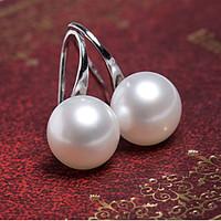 stud earrings pearl imitation pearl alloy silver golden jewelry party  ...