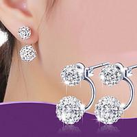 stud earrings earrings basic classic fashion alloy ball silver jewelry ...