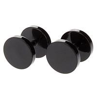 Stud Earrings Classic Punk Stainless Steel Circle Geometric Jewelry For Daily Casual Sports 2pcs